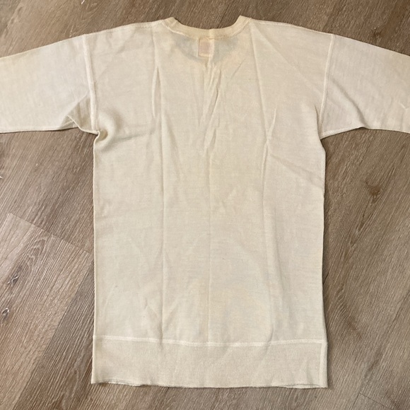 Vintage Shepherd Pure Wool Thermal Undershirt Sweater 1940s WW2 Size 38.5 / S/M - Picture 11 of 13